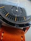 105.003-63 ed white omega speedmaster with rare decimal bezel at Brittons watches